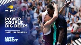 Details Svitolina/Monfils Celebrate Close Tiebreak Win | 2026 US Open News