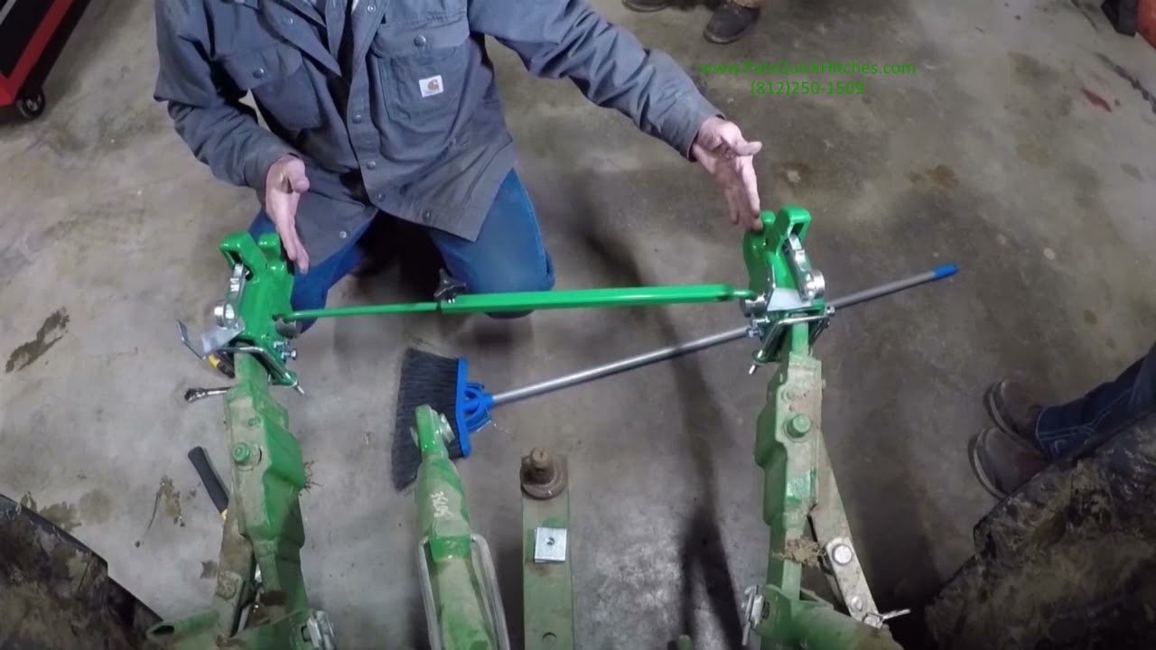 Different width implements work fine with Pat's Quick Hitches PQH YouTube
