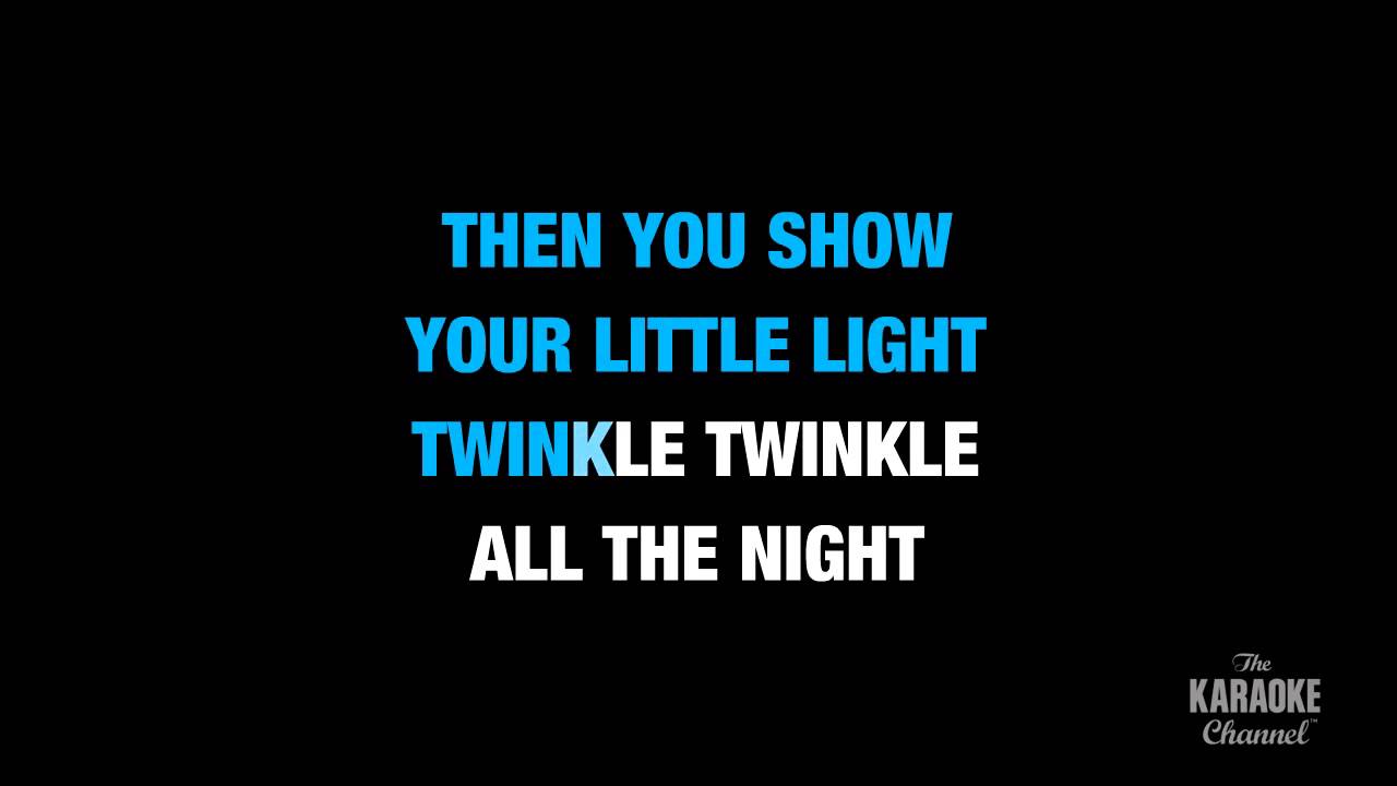 Twinkle, Twinkle Little Star in the Style of "Traditional" karaoke video  with lyrics (no lead vocal) - YouTube