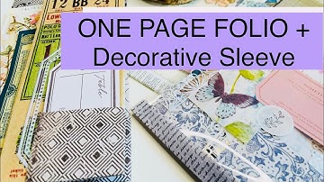 TUTORIAL | EASY ONE PAGE WONDER EPHEMERA FOLIO With A Clear Pocket / Sleeve | Snail Mail Ideas