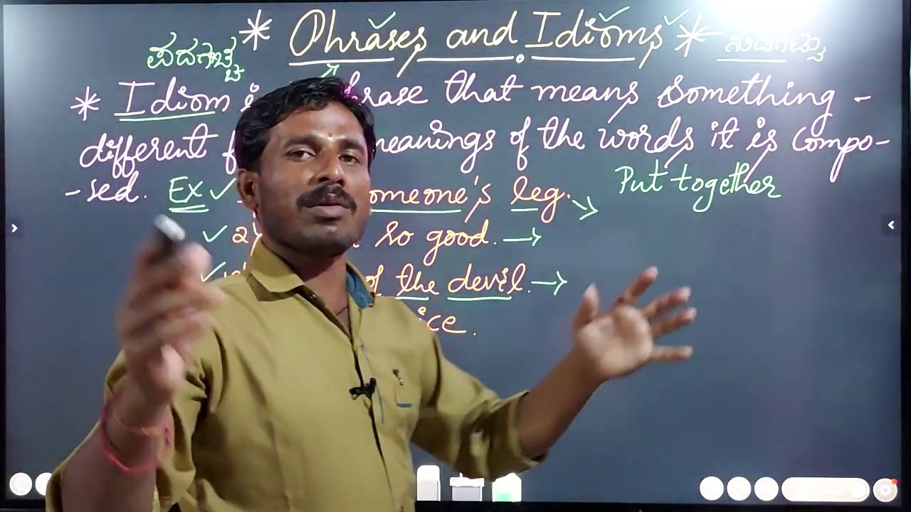 Phrases & Idioms GPSTR (Area - 2) ಪ್ರಶ್ನೆ ಬಂದಿದ್ದು Multiple ಅಲ್ಲಿ