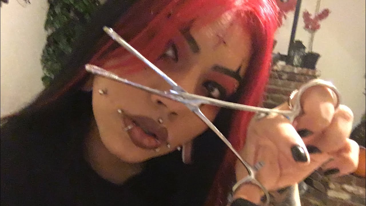 Piercing My Cheek Again -.- - YouTube