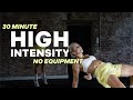 30 MIN HIGH INTENSITY WORKOUT Full Body Cardio Jumping Jack Burpee Smash HIIT No Repeat