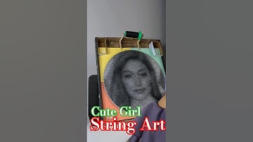 String Art For Beginners Step By Step/String Art Tutorial/String Art By Me/String Art#shorts #art