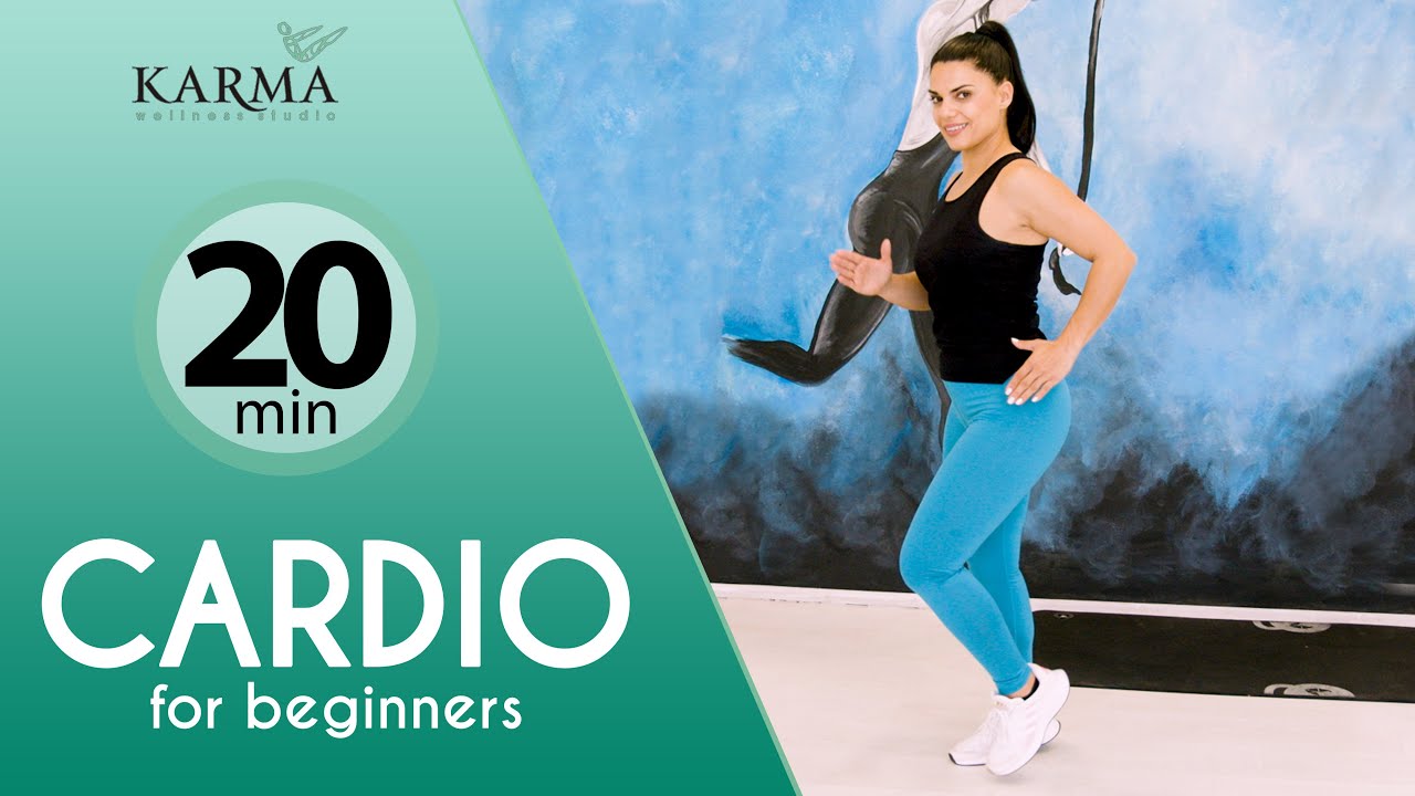 20 λεπτά αερόβια άσκηση μέτριας έντασης για καύση λίπους από το σπίτι┃ Maria Voutiraki