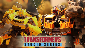 Transformers rise of the beasts stop motion - Bumblebee vs Terrorcons (studio series)