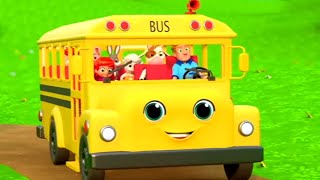 Wheels On The Bus Go Round And Round + More Vehicle Rhymes for Kids by Farmees Sunny Barn