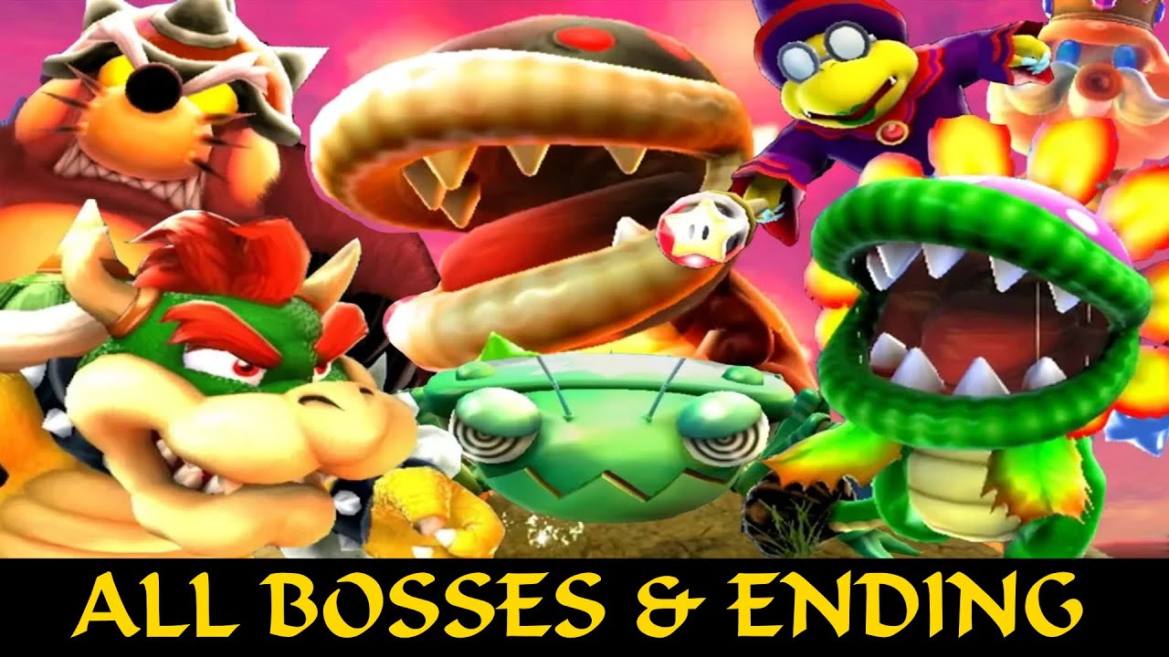 Super Mario Galaxy: All Bosses & All Stars Ending - Super Mario Galaxy