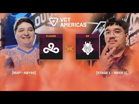 G2 Esports vs Cloud9 - VCT Americas Kickoff - Quarterfinals - W1D4 - Map 02