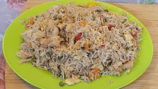 Easy chicken fried rice recipe || chicken fried rice ||Restaurant Style Chicken Fried Rice