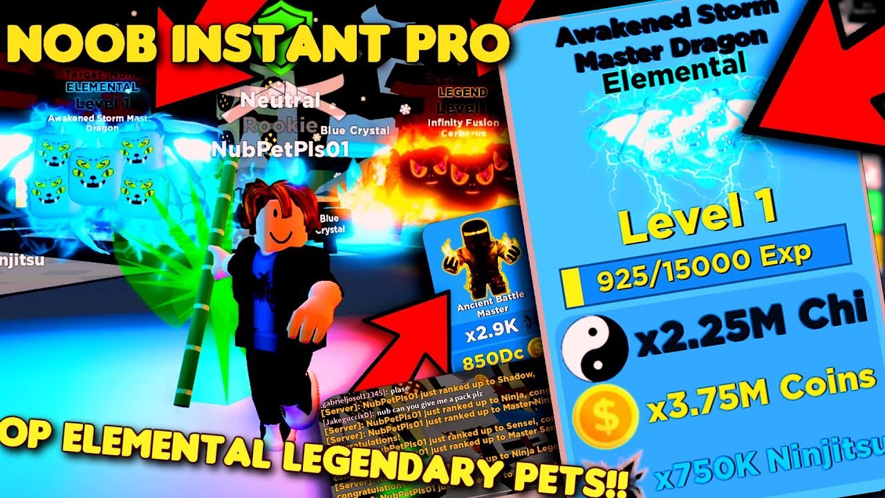 Ninja Legends Free Elemental Pet Giveaway I M Giving Away 50