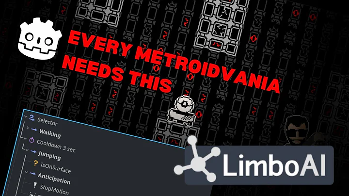 Enemy to Player pursuit for Metroidvania - The LimboAI Behavior Tree for Godot 4 | Full Showcase
