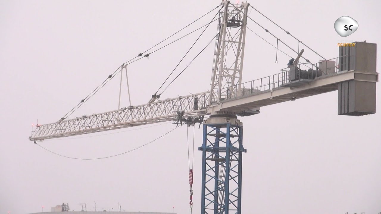 Phénomènes naturels Le vent contre la grue YouTube