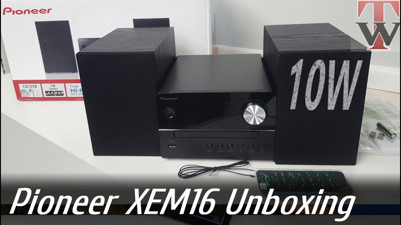 Pioneer X-EM26 micro system with bluetooth unboxing and test - YouTube