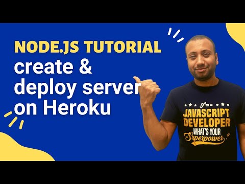 node js bangla tutorial 10 : creating node server and deploy on Heroku