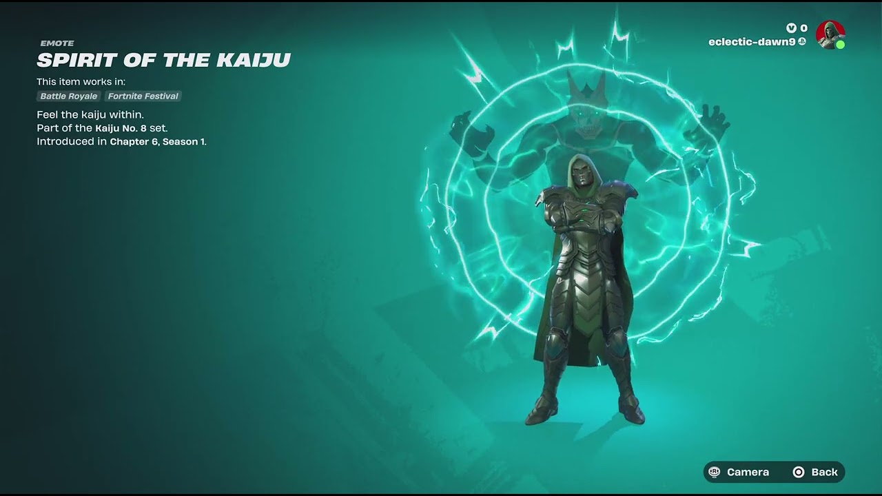 Doom doing Spirit Of The Kaiju emote