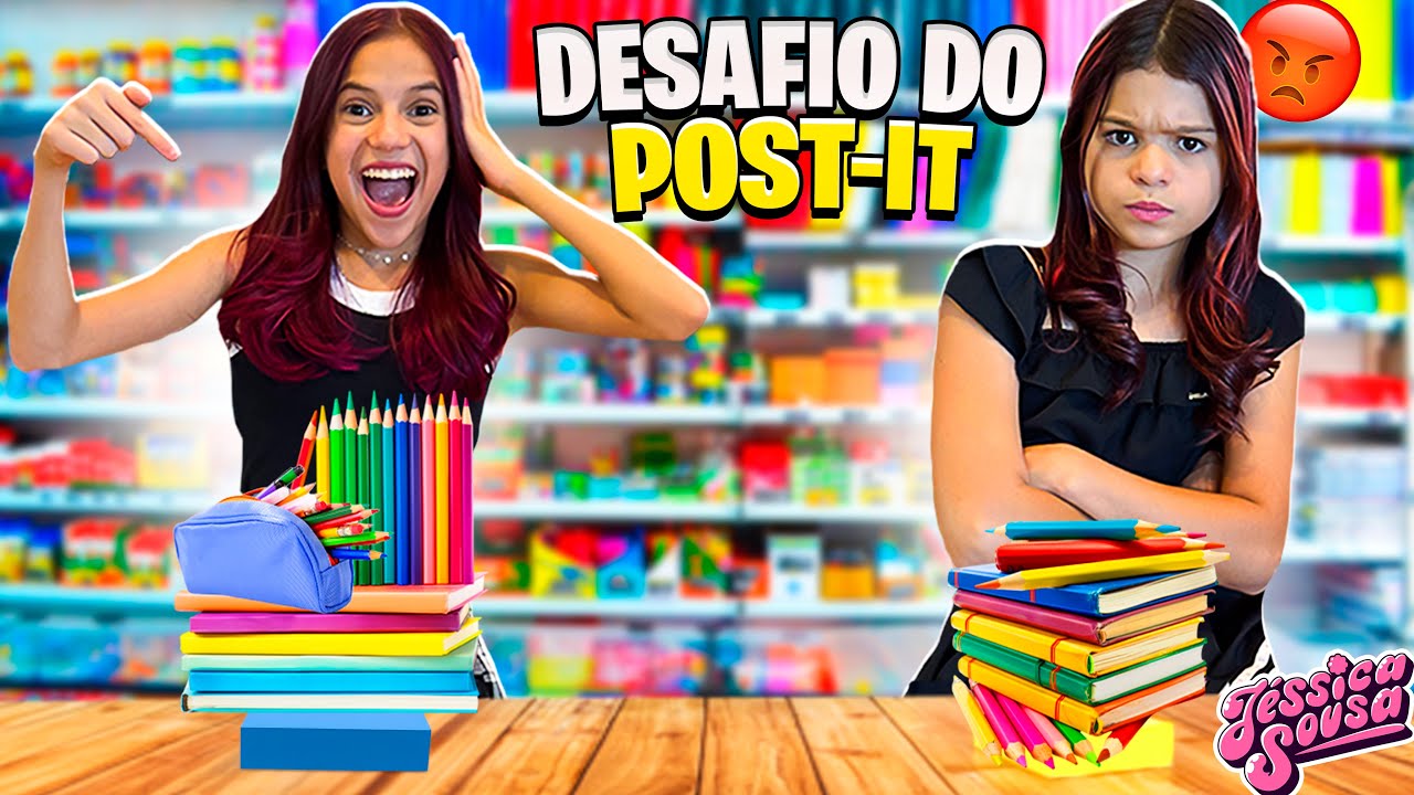 DESAFIO NA PAPELARIA QUEM VENCER LEVA TODO MATERIAL ESCOLAR deu ruim (Jéssica Sousa)