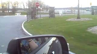 The road to the Woodstock site