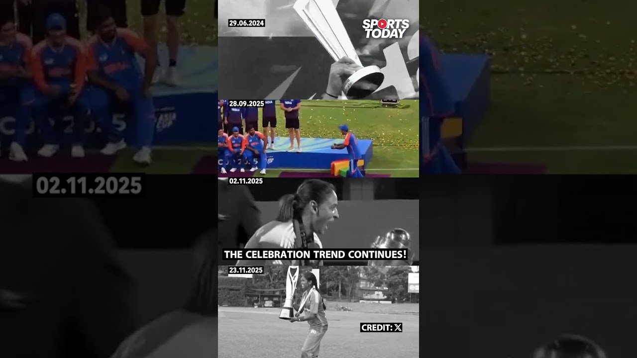 The women's blind cricket team continues Rohit Sharma's trophy celebration trend |Sports Today