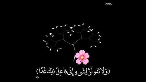 ولا تقولن لشيء إني فاعل ذلك غدا حالات دينية القرآن الكريم