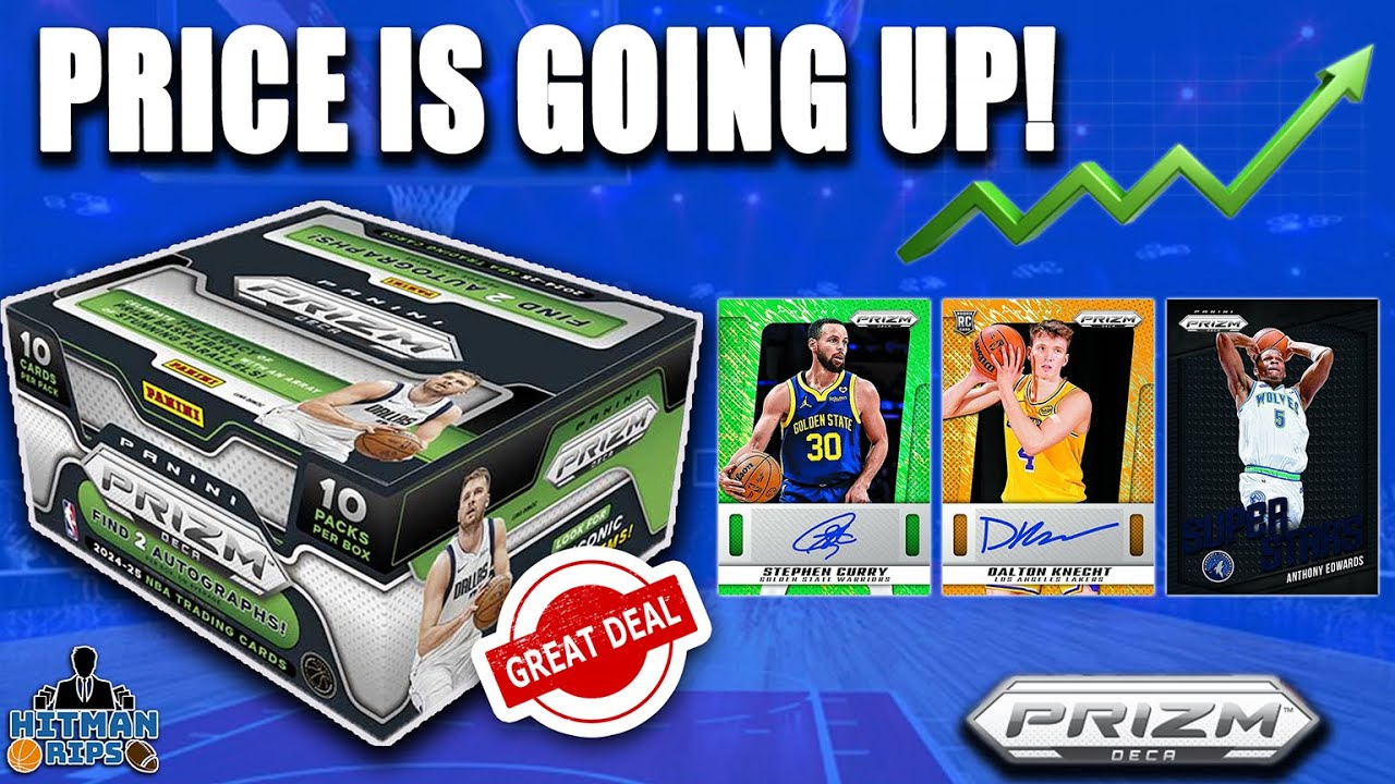 GREAT BUY! 2024-25 Prizm Deca Basketball Hobby Box - Price is going up!
