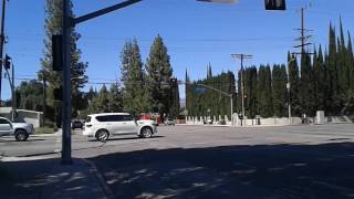 LAFD E105 responding