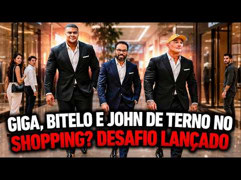 GIGA CHALLENGED BITELO AND JOHN TO A SUIT-WEARING STROLL AT THE MALL