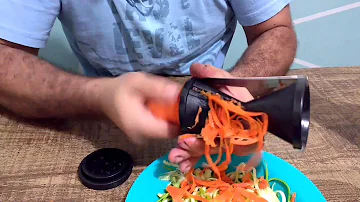 Como usar o cortador de legumes espiral Clink?