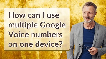 How can I use multiple Google Voice numbers on one device?