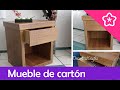 Hacer un Mueble de cartón con apariencia de madera DIY - DecoAndCrafts