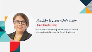 Local Learning Lab: Grant Basics, Organizational Accounting & Finance for Grant Readiness
