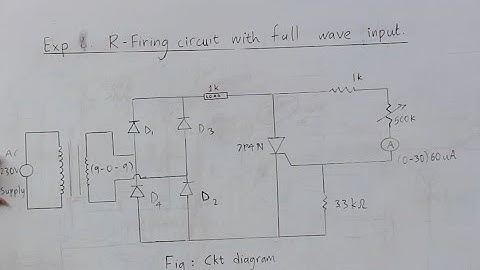 R firing circuit with full wave input
