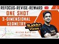 ONE SHOT - 3D Geometry | JEE Main 2021 | Refocus-Revise-Reward 🏆 | Arvind Kalia Sir | Vedantu JEE
