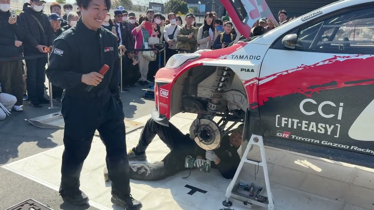 ［三河湾ラリー2026］GR YARIS Rally2 サービスデモ