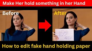 How to edit someone holding a paper screenshot 2