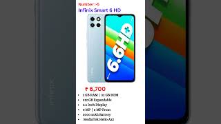 10 Best Mobile Phones Under ₹8000 Budget |  top10 bestsmartphone 8k