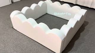 White Soft Foam Fence for Kids Play Area | Safe Indoor Toddler Play Yard by GloballToy screenshot 5