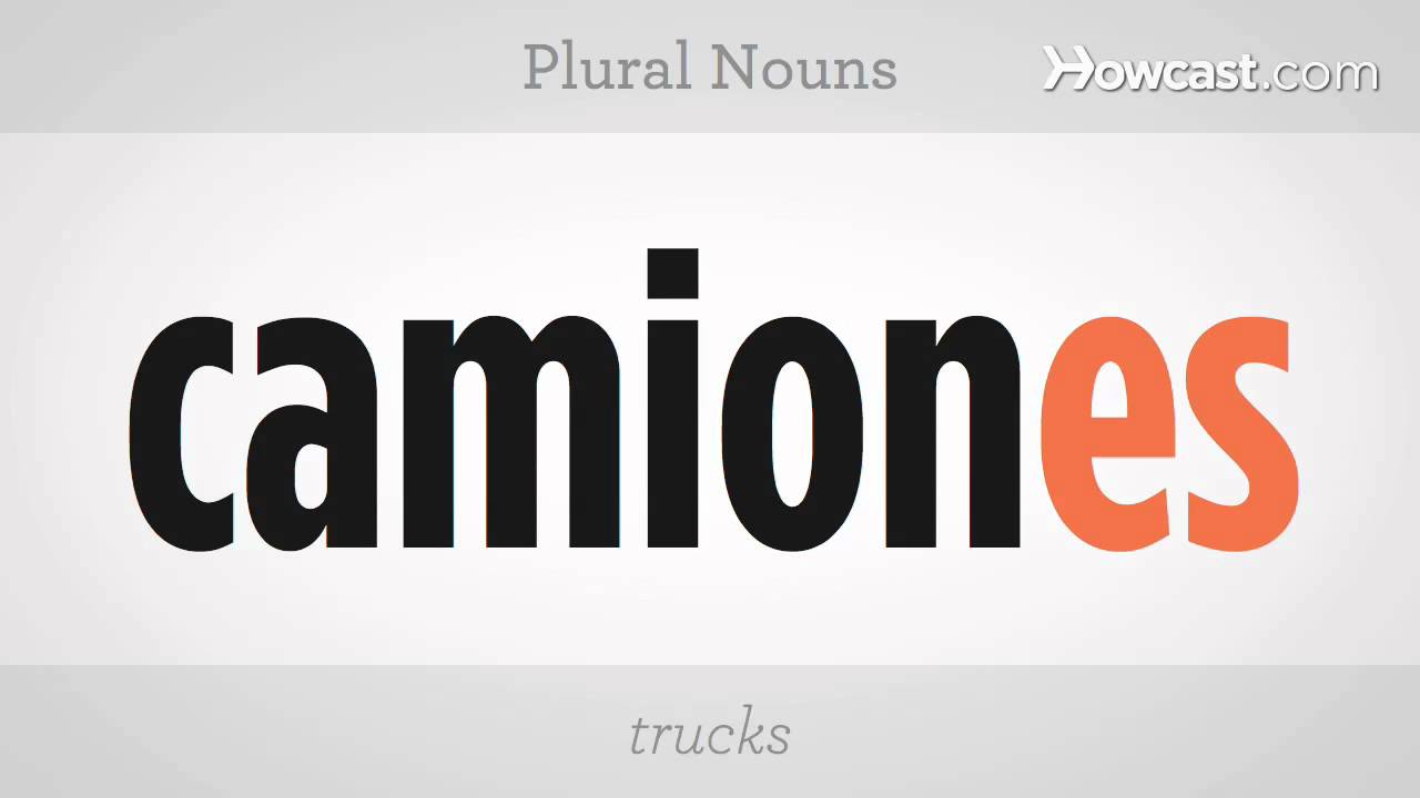 How to Make Plural Nouns Spanish Lessons YouTube