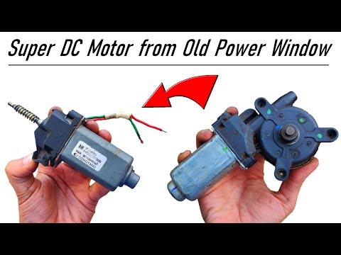 Do Not Throw Away your Car Power Window Motor - 12v 6 Amps DC Motor Salvage DIY