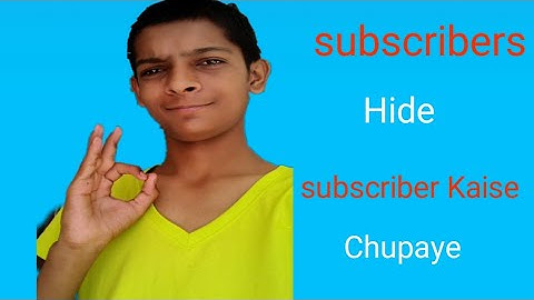 #technicalusman #hidesubscriber  hide subscriber count | how to hide subscriber on YouTube ? | 2020|