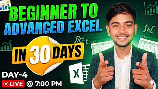 Beginner to Advanced Excel in 30 Days | Complete Excel Course 2026 Day-4
