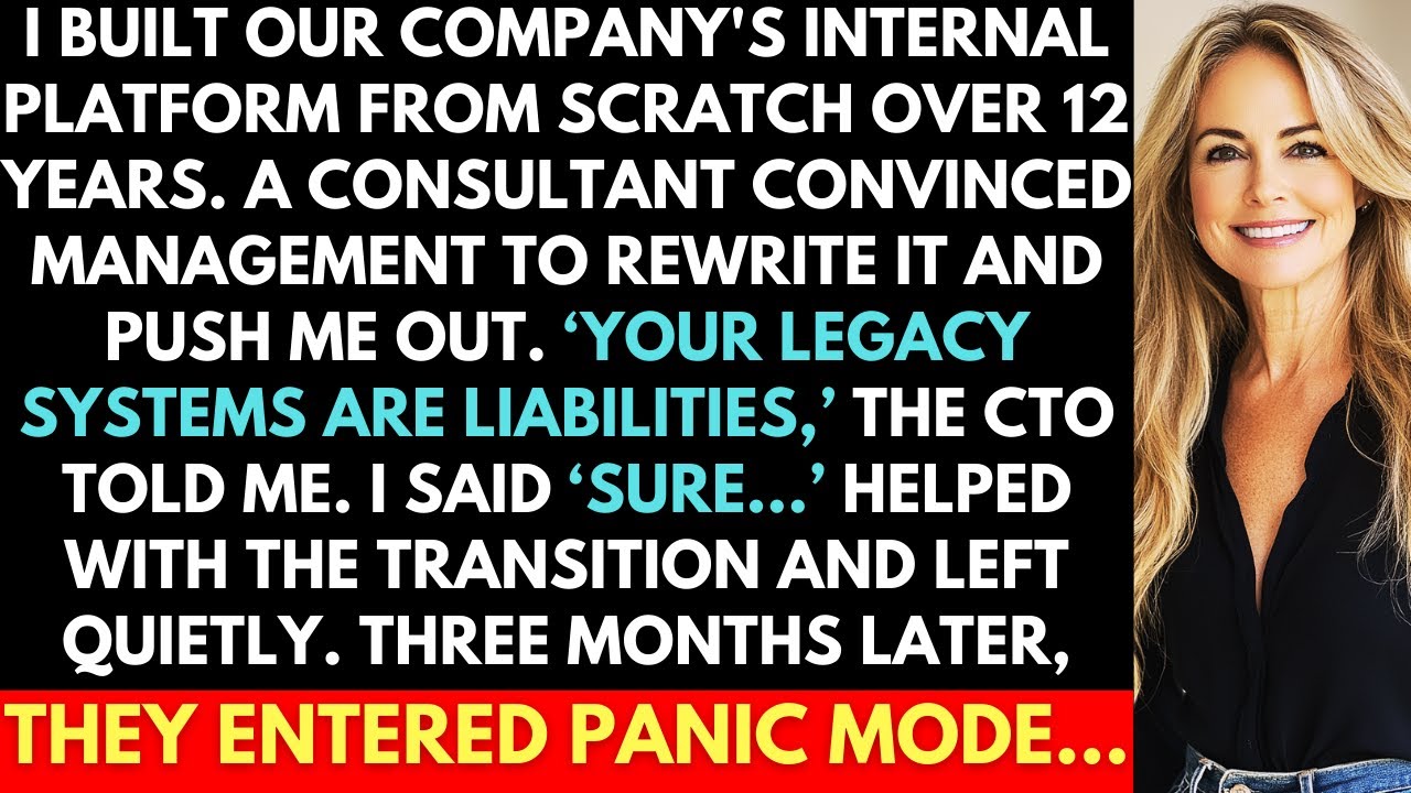 New Consultant Fired Me After I Built Our Company Platform From Scratch For 12 Years. In 3 Months...