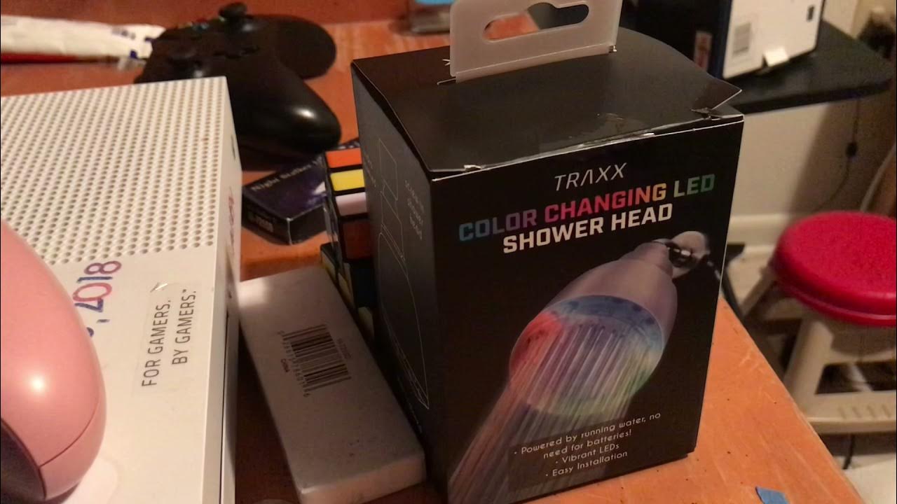 TRAXX Color Changing LED Shower Head (Unboxing) YouTube
