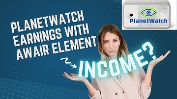 PlanetWatch Earnings With Type 4 Sensor Awair Element Passive income