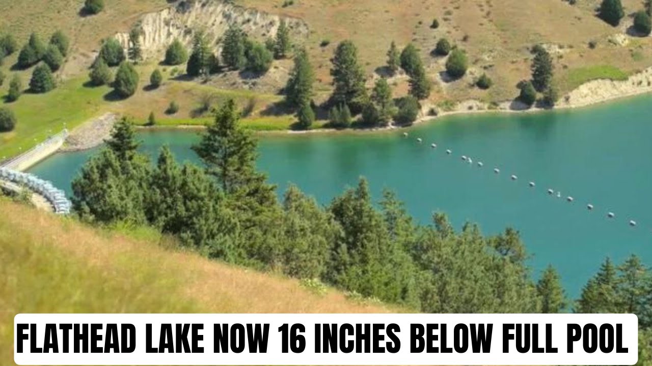 The water level in Flathead Lake continues to drop - YouTube