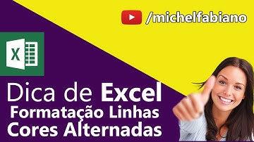 Como Fazer uma Linha de Cada Cor no Excel de 3 Formas - Cor Sim Cor Não ou Efeito Zebrado no Excel