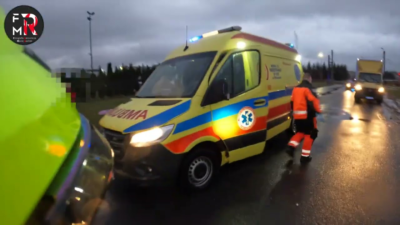 Potrącenie przez samochód w miejscowości Jawczyce