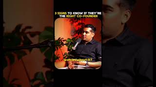 3 Things you should know before selecting someone as your co-founder. #moneytalks #startupindia #yt