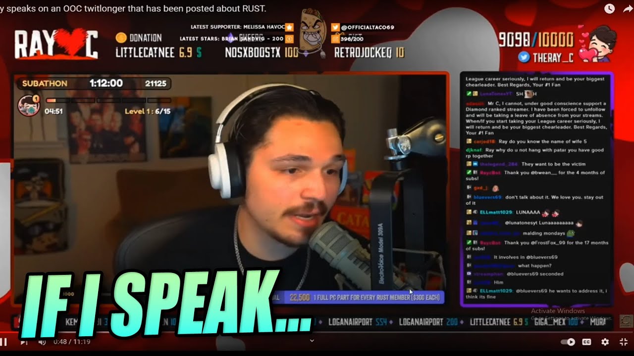 RayC Talks About Tweet longer About RUST (Taco Reacts) | NoPixel RP | GTA | CG