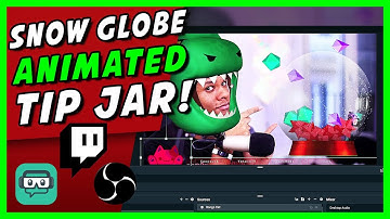 Geanimeerde sneeuwbol-fooienpot (Streamlabs, OBS, Twitch studio)